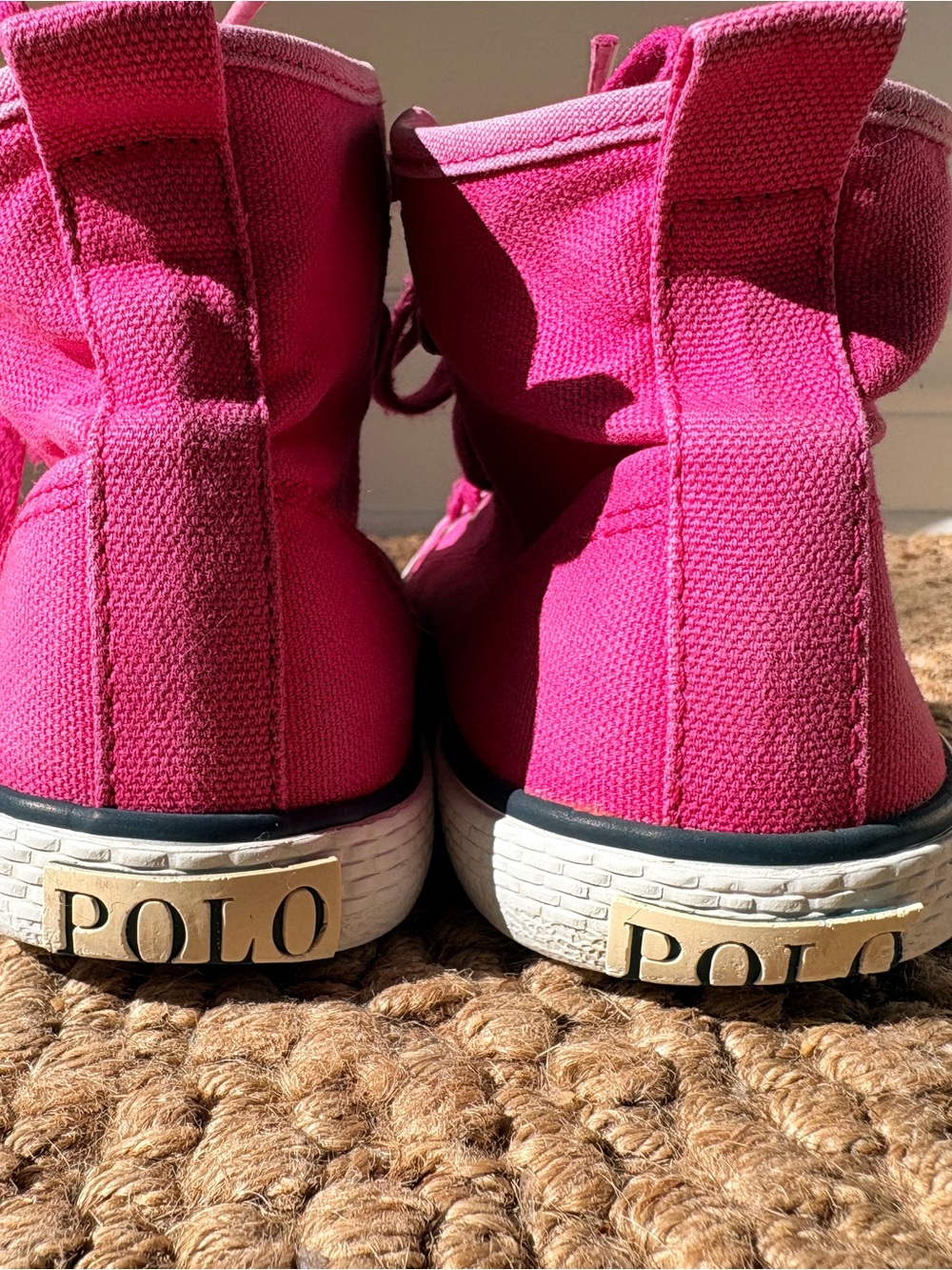 Polo Ralph Lauren Pink High Top Sneakers - Kids Size 1